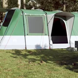 vidaXL Šotor za kampiranje za 4 osebe zelen vodoodporen