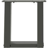  Noge za klubsko mizico v obliki črke U 2 kosa antracit 30 x (30-31) cm jeklo, (22123948) | Shoptok.si