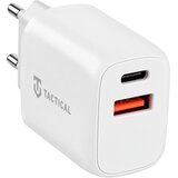 TACTICAL Base Plug Dual stenski polnilec z USB-A in USB-C vhodoma 20W bele barve Cene