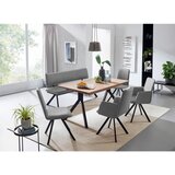 Cantus STOL, kovina, tekstil črna, svetlo siva | Shoptok.si