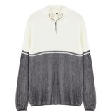 Trendyol Anthracite Regular Crew Neck Color Blocked Knitwear Sweater Cene