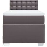  Krevet s oprugama i madracem sivi 100x200 cm od umjetne kože | shoptok.hr