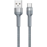 Remax RC-124a sivi kabl za punjač USB A (muški) na USB C (muški) 1m Cene