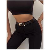 Dewberry 64824 Womens Trouser Belt-BLACK-GOLD | shoptok.hr