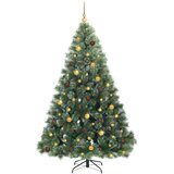  Umjetno božićno drvce s stalakom Zelena 210 cm PE i PVC | shoptok.hr