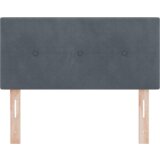 vidaXL LED Uzglavlje s gumbima Tamnosivo 100 cm Baršun | shoptok.hr
