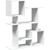 Furnova Pregrada s knjižno omaro bela 92x29x112 cm inženirski les, (21933380) | Shoptok.si