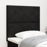 vidaXL naslon za glavu s dijamantnim blokovima dizajna crni 90 cm baršun, naslon za glavu s dijamantnim blokovima dizajna crni 180 cm baršun | shoptok.hr