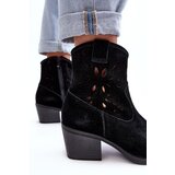 S. BARSKI Suede Cowboy Boots with Lace D&A | ePonuda.com