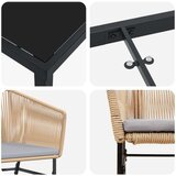  Set od 3 Smeđa i svijetlosiva PE ratan | shoptok.hr