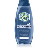 Schwarzkopf Schauma Men Freshness 3in1 večnamenski šampon z aloe vero za moške Cene