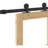  Klizna vrata ORKDAL 93 x 202 cm Masivna borovina i staklo | shoptok.hr