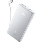 Anker Zolo Power Bank (10K, 22.5W, Built-In USB-C Cable) White, 1x USB-Cable, 1x USB-C Port, 1x USB-A Port | Eponuda.ba