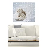 Wallity MDF113754628 multicolor decorative mdf painting (3 pieces) Cene
