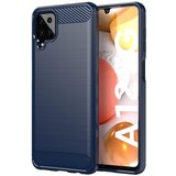 Cadorabo Ohišje, združljiv s Samsungom v brušenem modrem - zaščitnem pokrovu, narejen iz fleksibilnega silikona TPU v videzu iz nerjavečega jekla ogljika, (20586990) Cene