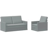  Set sofe 2 pcs Svjetlosiva Tkanina - Svjetlosiva Jednostruka + Dvostruka (140 cm) | shoptok.hr