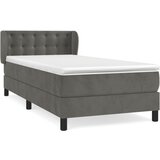 The Living Store Box spring postelja z vzmetnico temno siva 100x200 cm žamet - Box Spring Postelja, (21489261) | Shoptok.si