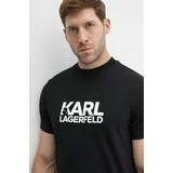 Karl Lagerfeld Kratka majica moška, črna barva, 543235.755087