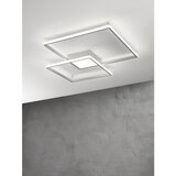  Ondaluce - LED prigušiva plafonska svetiljka DOWEL LED/46W/230V 55x55 cm srebrna | Eponuda.com