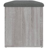  Klupa za cipele siva boja hrasta 102x42x45 cm konstruirano drvo | shoptok.hr