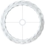  Sjenilo za stropnu svjetiljku bijelo Ø45x28 cm od pruća | Eponuda.com
