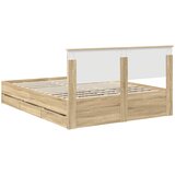  Krevetna konstrukcija s ladicama Sonoma hrast 150 x 200 cm | shoptok.hr