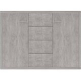  Komoda siva boja betona 88 x 30 x 65 cm od konstruiranog drva | Eponuda.ba