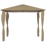  Sjenica s navlakama za stupove 3x3x2,6 m smeđe-siva 160 g/m² | shoptok.hr