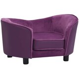 SOFA za pse bordo 69 x 49 x 40 cm od pliša i umjetne kože | shoptok.hr