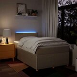 vidaXL Krevet box spring s madracem krem 120 x 190 cm od tkanine | shoptok.hr