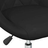 vidaXL Blagovaonske stolice od umjetne kože okretne 6 kom crne | shoptok.hr