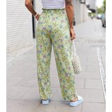 UR/CEO Green floral wide pants Vertemate | Shoptok.si
