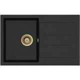 Aquasanita Set Tesa SQT101AW + Zora PVD Zlato/Black metallic | shoptok.hr