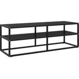 The Living Store TV omarica črna in črno steklo 120x40x40 cm - TV Omarica, (21375563) Cene