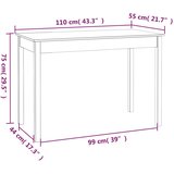  Blagovaonski stol 110 x 55 x 75 cm od masivne borovine | Eponuda.com