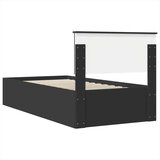  Okvir za krevet Crna 90 x 190 cm Konstruirano drvo - Crna 90 x 190 cm | shoptok.hr