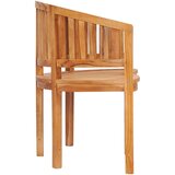 vidaXL Klop v obliki banane 120 cm trdna tikovina | Shoptok.si