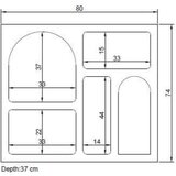 Kalune Design Bijela polica s više razina 80 cm Lorin – | shoptok.hr