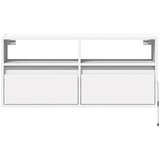  Zidni TV ormarić s LED svjetlima bijeli 100x31x45 cm | shoptok.hr