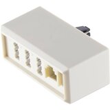 Shiverpeaks telefon adapter [1x moški konektor TAE-F - 2x ženski konektor TAE-NFF\, RJ11 vtičnica 6p4c] bela, (20411382) | Shoptok.si