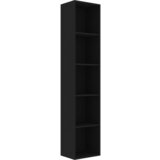 Furnova Knjižna omara črna 40x30x189 cm iverna plošča, (21951194) | Shoptok.si
