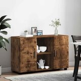  Kreveta s policom FLORIN Dimljeni hrast 88,5 x 30,5 x 55,5 cm | shoptok.hr