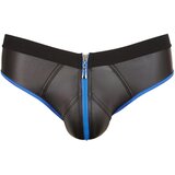 Svenjoyment mo&amp;scaron;ke odprte spodnjice jockstrap - črna/modra - XL Slike