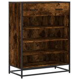Maison Chic Omarica za obutev - Kopa za čevlje dimljen hrast 75x38x97,5cm inž. les in kovina, (21777202) Cene