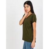 BASIC Feel Good T-shirt-RV-TS-4832.30-khaki | Shoptok.si