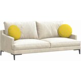  Jastučići za sjedenje 2 pcs Svijetlo žuta Ø40 x 13 cm tkanina | shoptok.hr