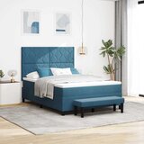  Krevet s opruga kutije Tamno plava 200 x 160 cm Baršun | shoptok.hr