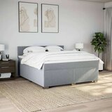 vidaXL Krevet s oprugama i madracem svjetlosivi 180x200 cm od tkanine | shoptok.hr