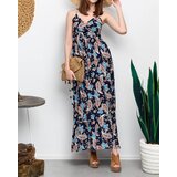 Resti Navy blue airy women's maxi dress - Clothing | shoptok.hr
