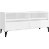 TV ormarić sjajni bijeli 100x34,5x44,5 cm od konstruiranog drva | Eponuda.ba